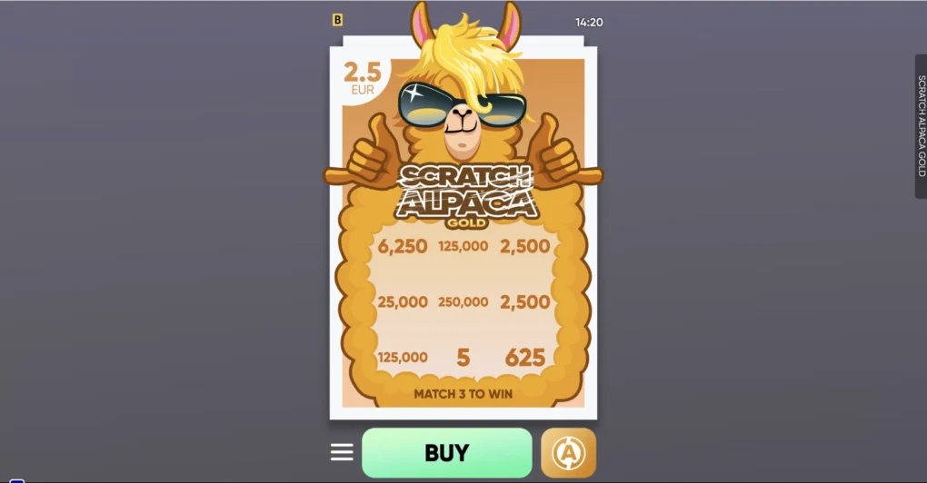 Scratch Alpaca Gold - 5