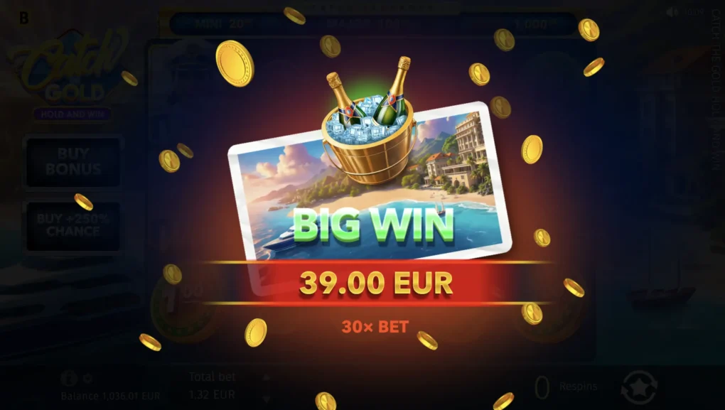 Catch the Gold Hold and Win - 7