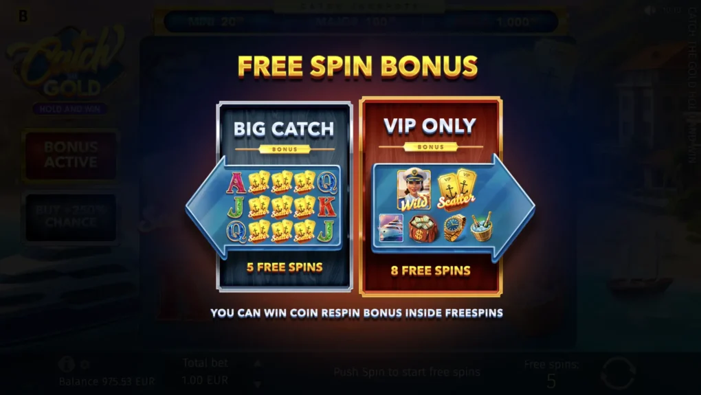 Catch the Gold Hold and Win - 10