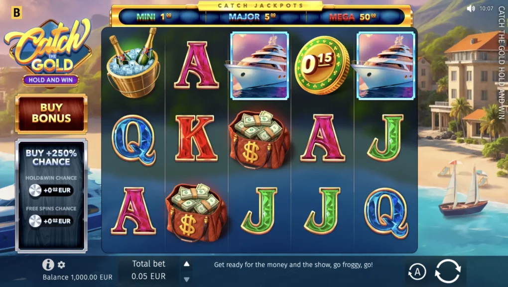 Catch the Gold Hold and Win - 2