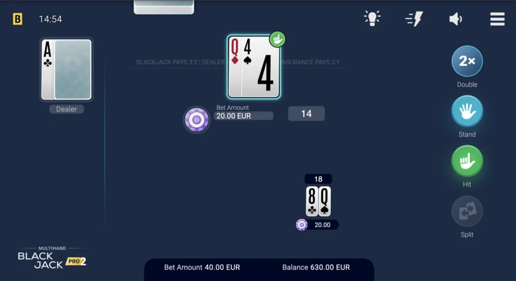 Multihand Blackjack Pro 2 - 3