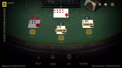 Classic Multihand Blackjack - 8