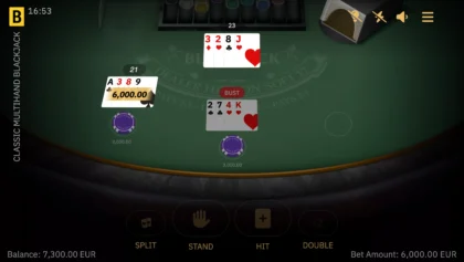 Classic Multihand Blackjack - 12