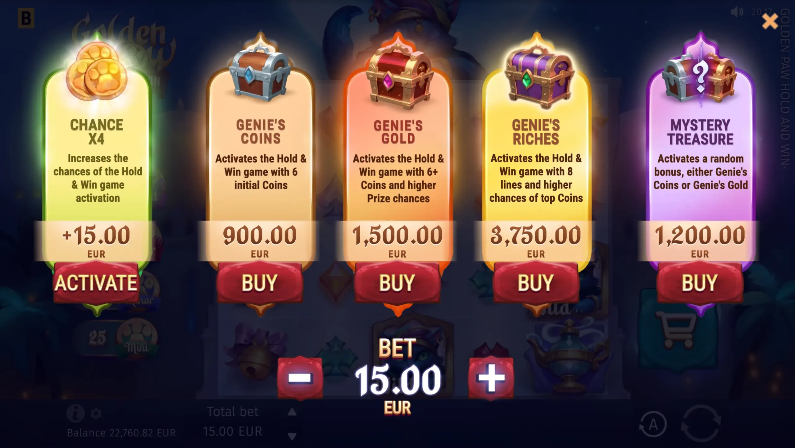 Golden Paw: Hold & Win - 5