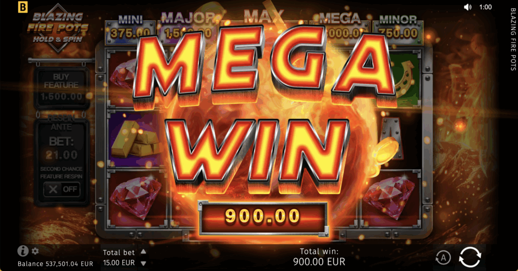 Blazing Fire Pots Hold & Spin - 10