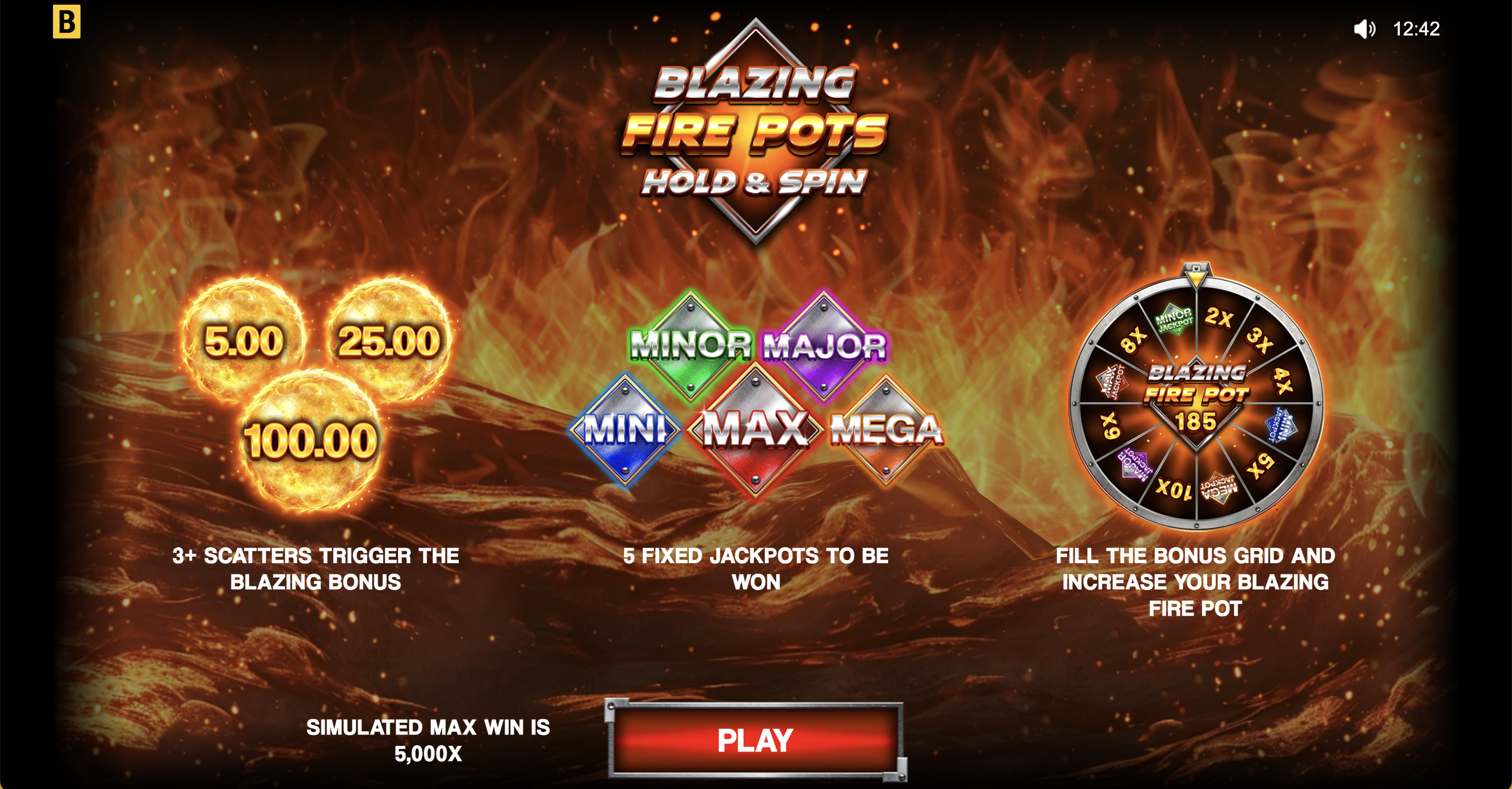 Blazing Fire Pots Hold & Spin - 4