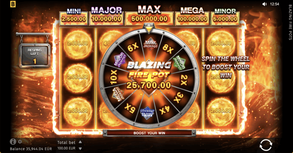 Blazing Fire Pots Hold & Spin - 15