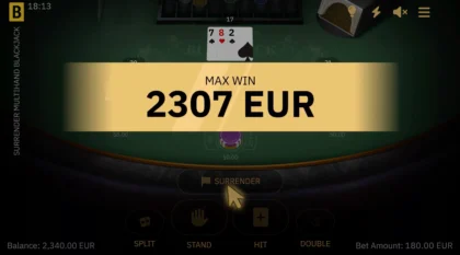Surrender Multihand Blackjack - 9