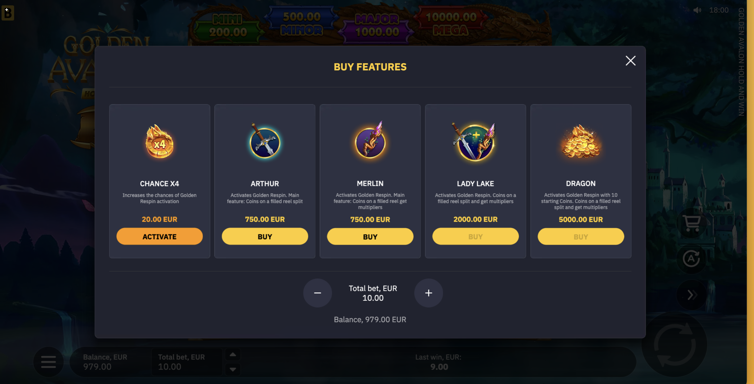 Golden Avalon Hold and Win - 4