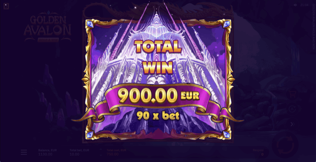 Golden Avalon Hold and Win - 9