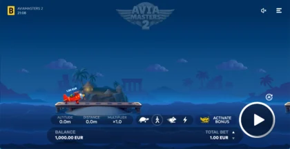 Aviamasters 2 crash game with rising multiplier