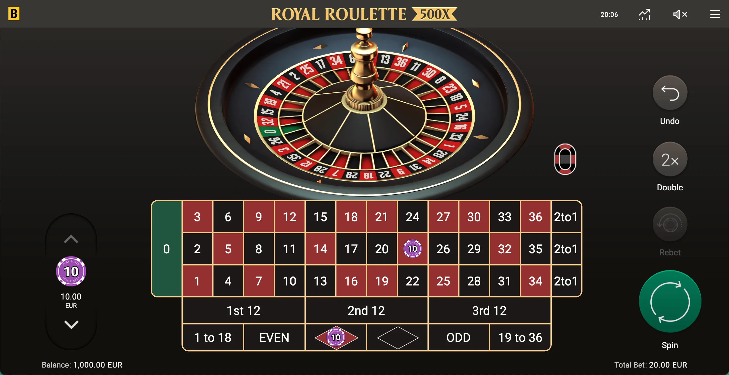 Royal Roulette 500X - 2