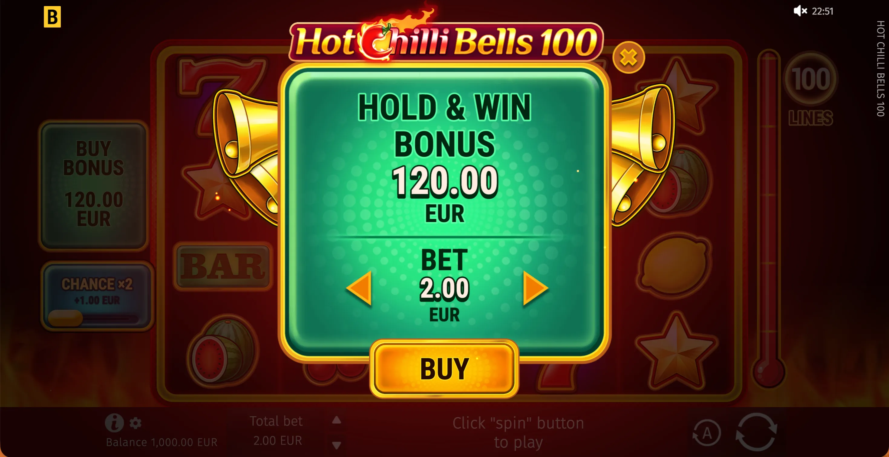Hot Chilli 
Bells 100 - 4