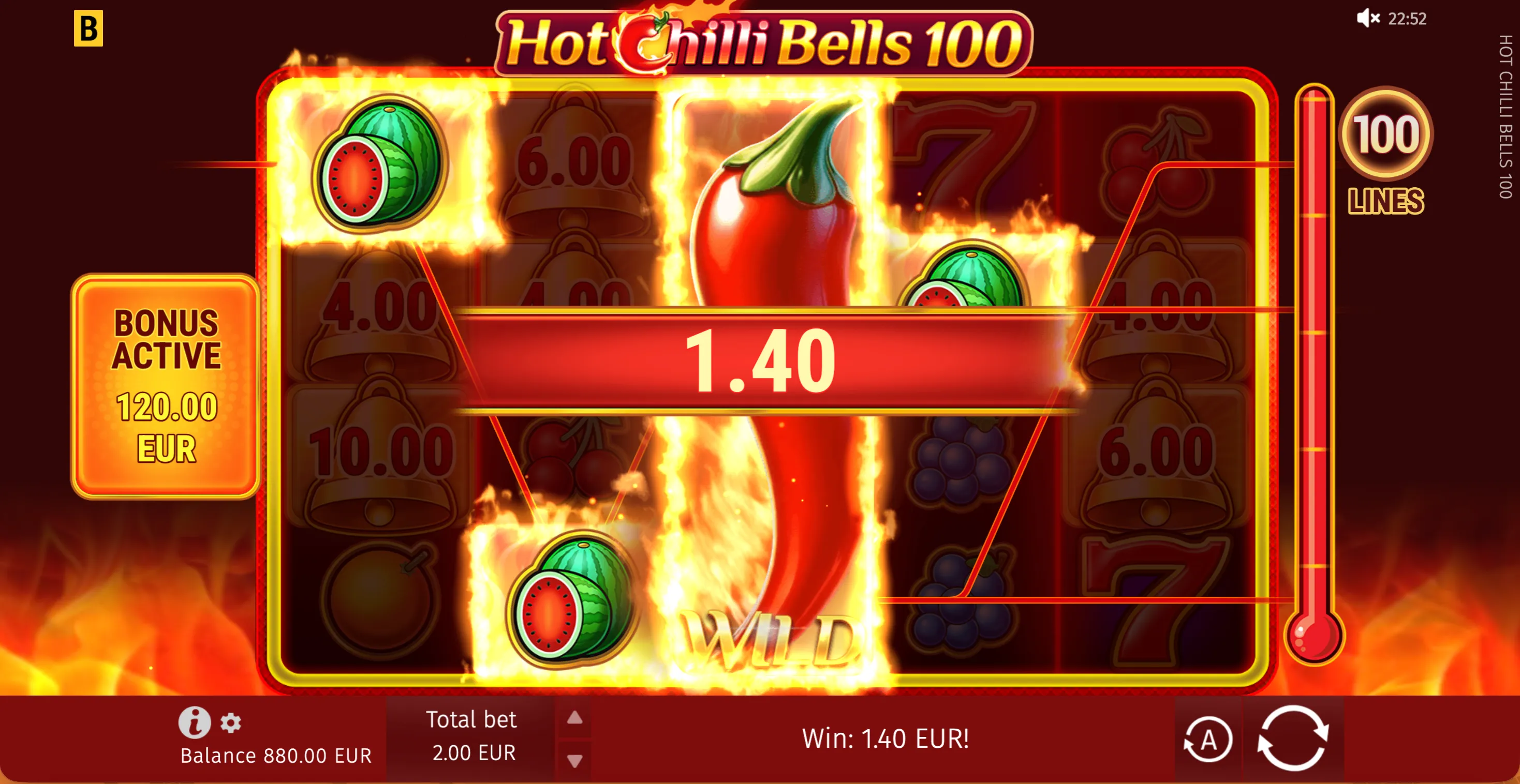 Hot Chilli 
Bells 100 - 5