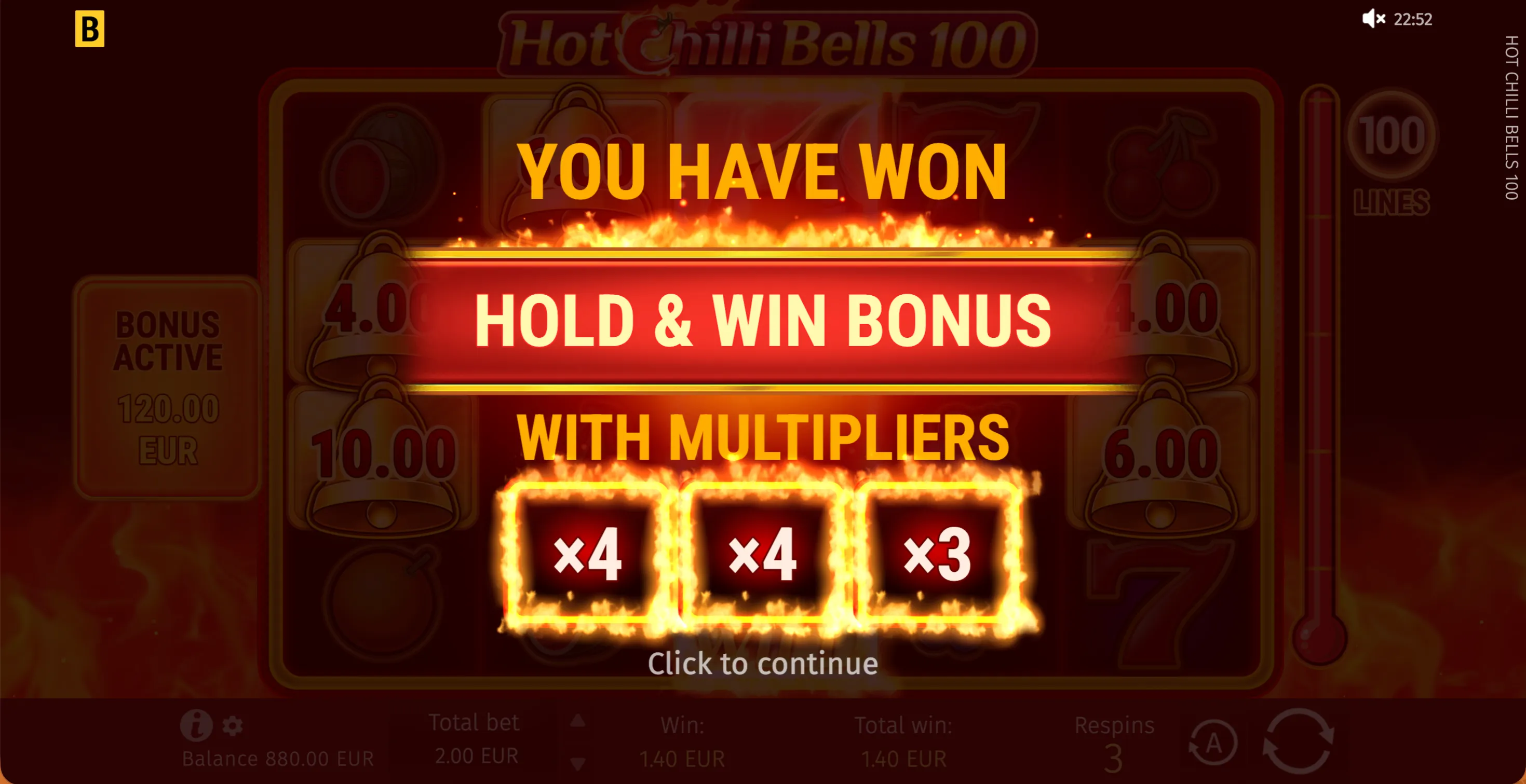 Hot Chilli 
Bells 100 - 6