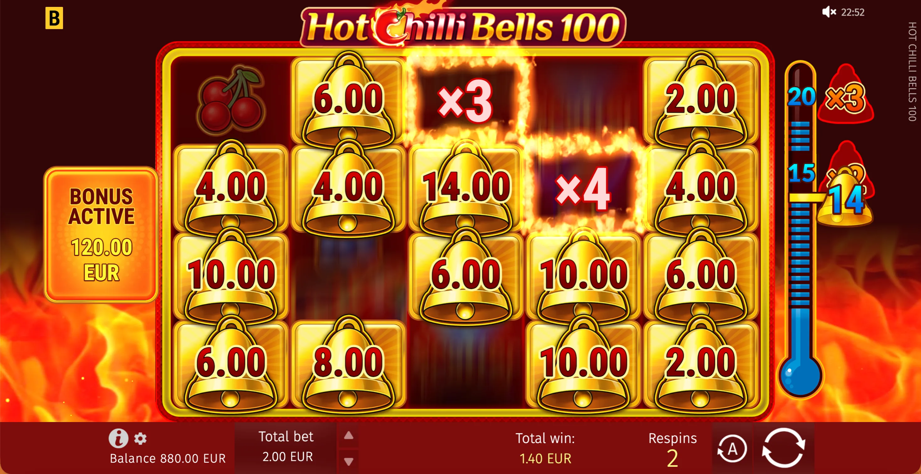 Hot Chilli 
Bells 100 - 7