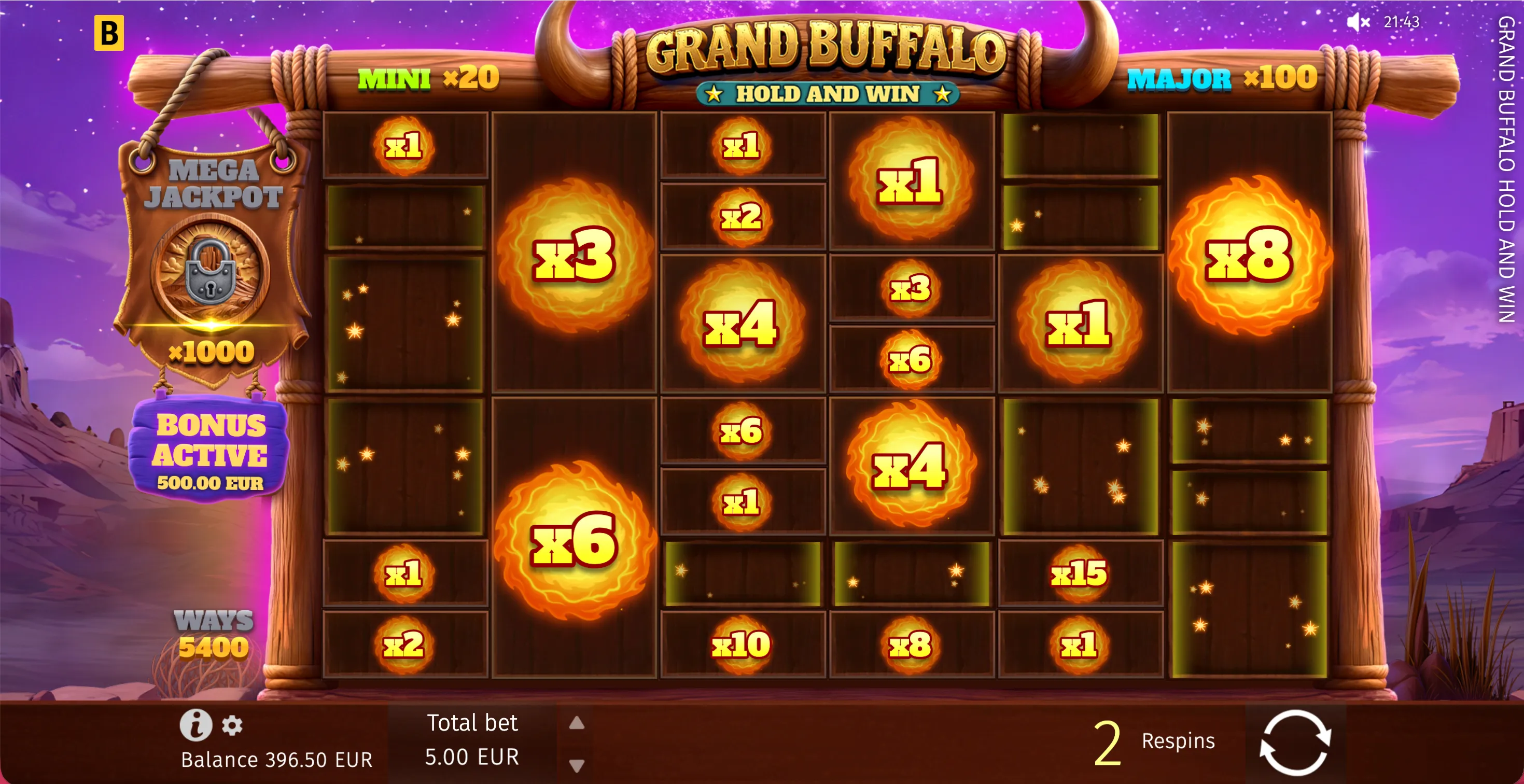 Grand Buffalo Hold and Win - 9