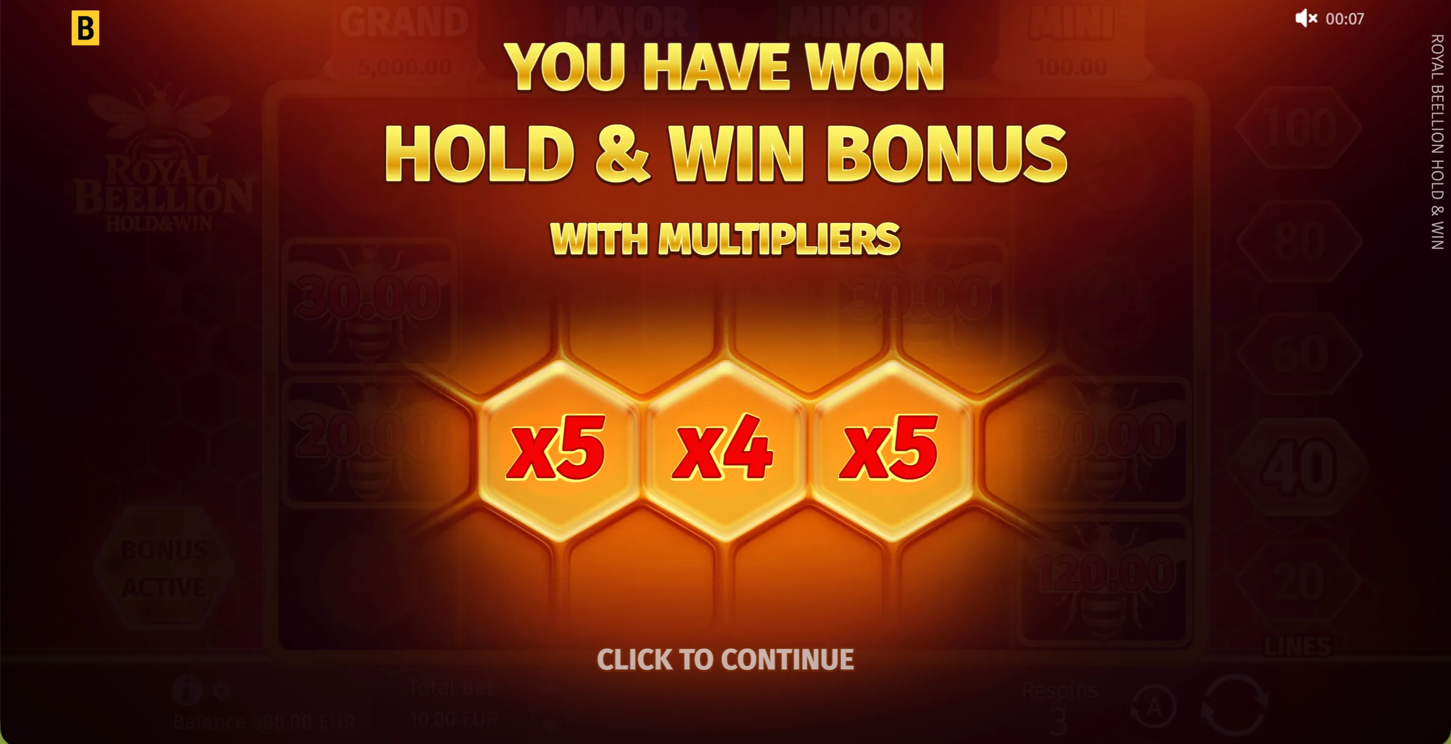 Royal Beellion Hold & Win - 5