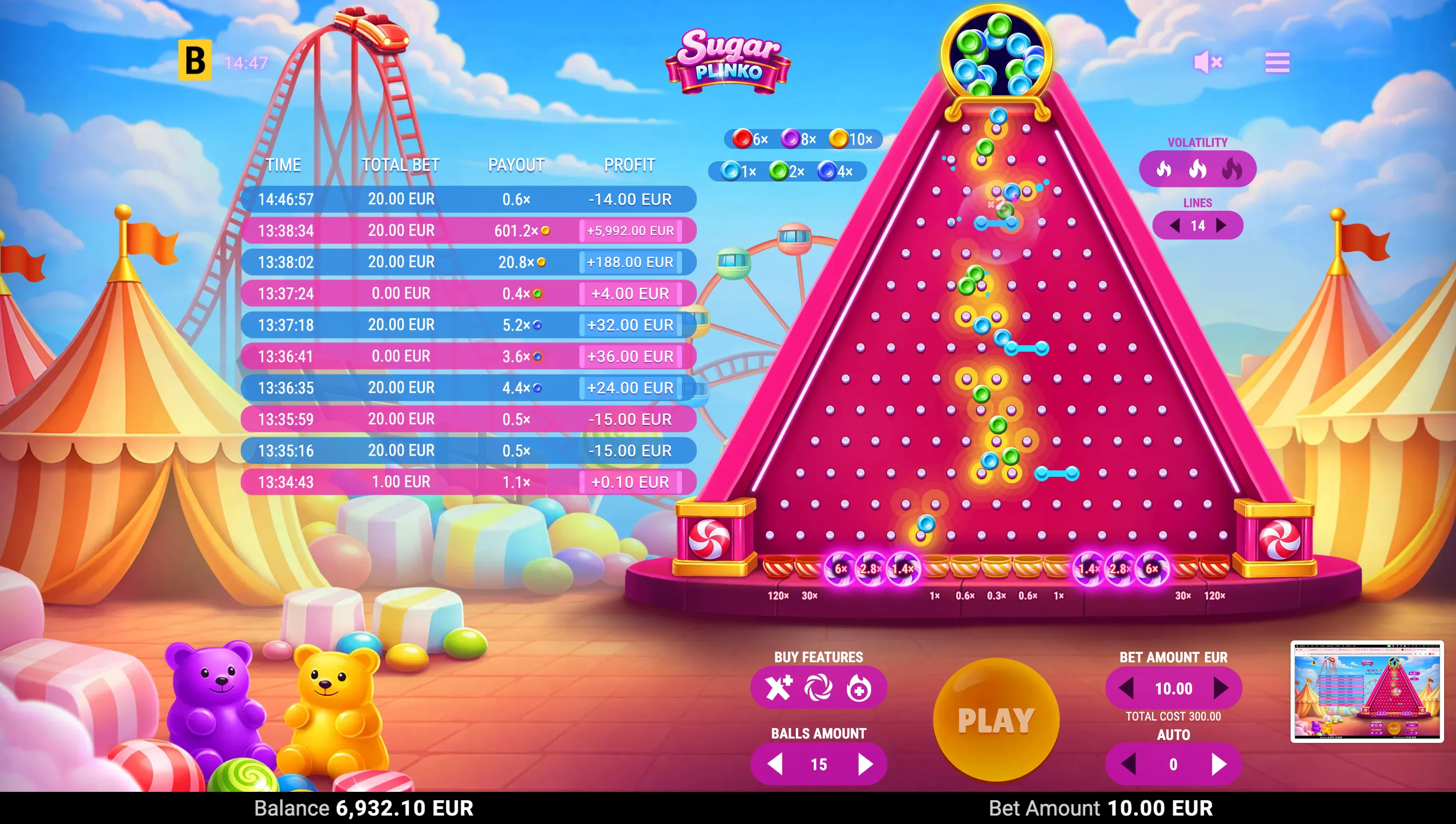 Sugar Plinko - 6