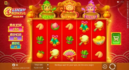 3 Lucky Monkeys Hold & Win - 12