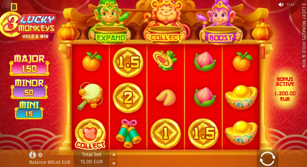 3 Lucky Monkeys Hold & Win - 6
