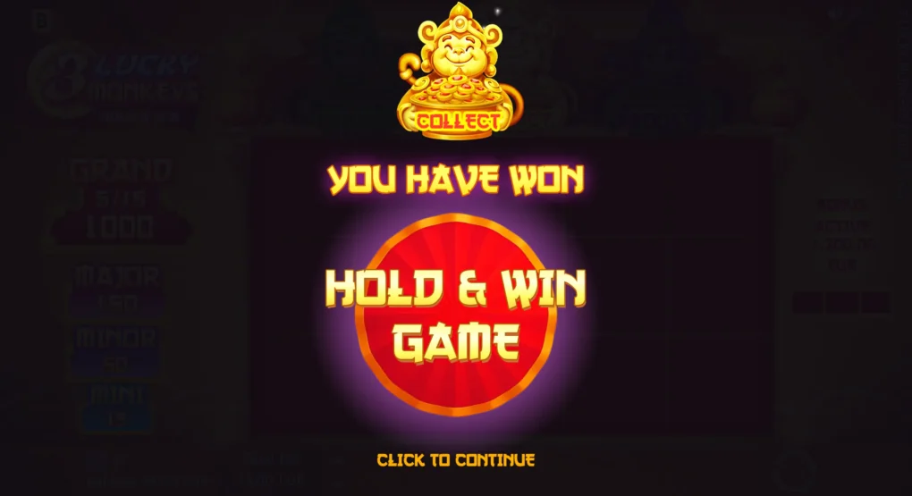 3 Lucky Monkeys Hold & Win - 8