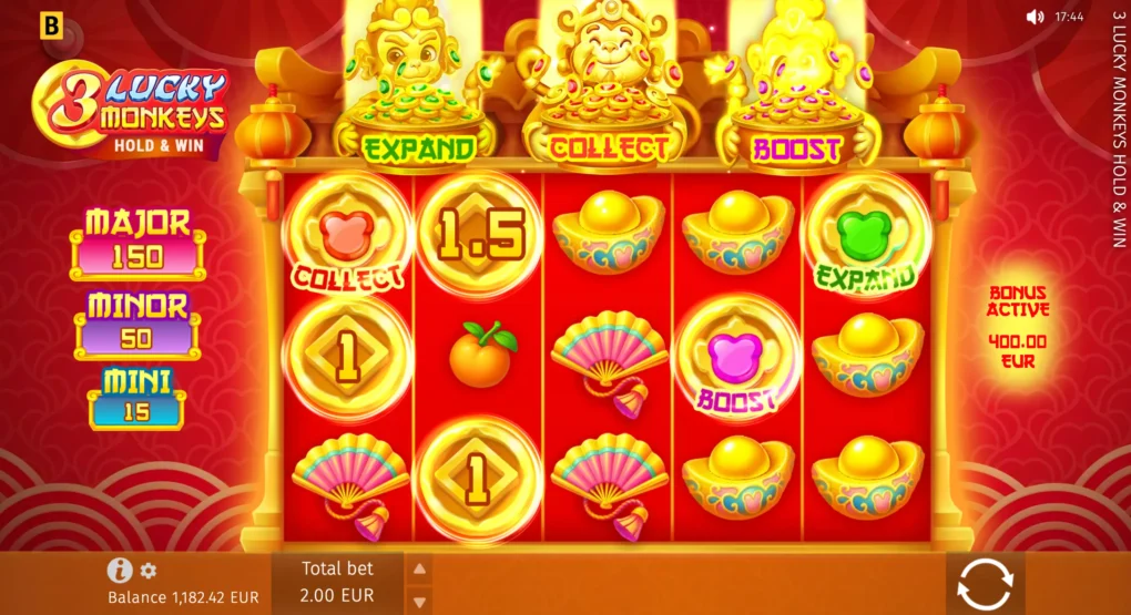 3 Lucky Monkeys Hold & Win - 7