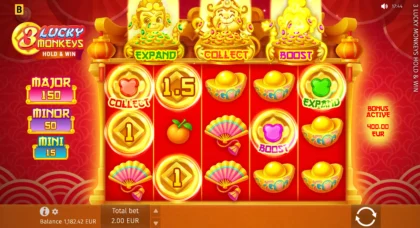 3 Lucky Monkeys Hold & Win - 17