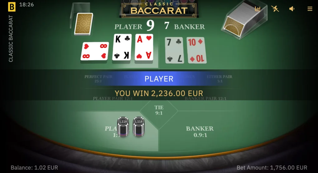 Classic Baccarat - 3