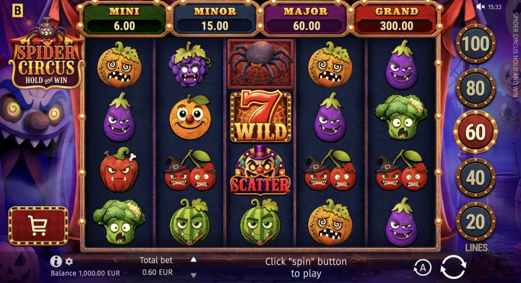 Spider Circus Hold and Win - 2