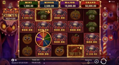 Spider Circus Hold and Win - 12