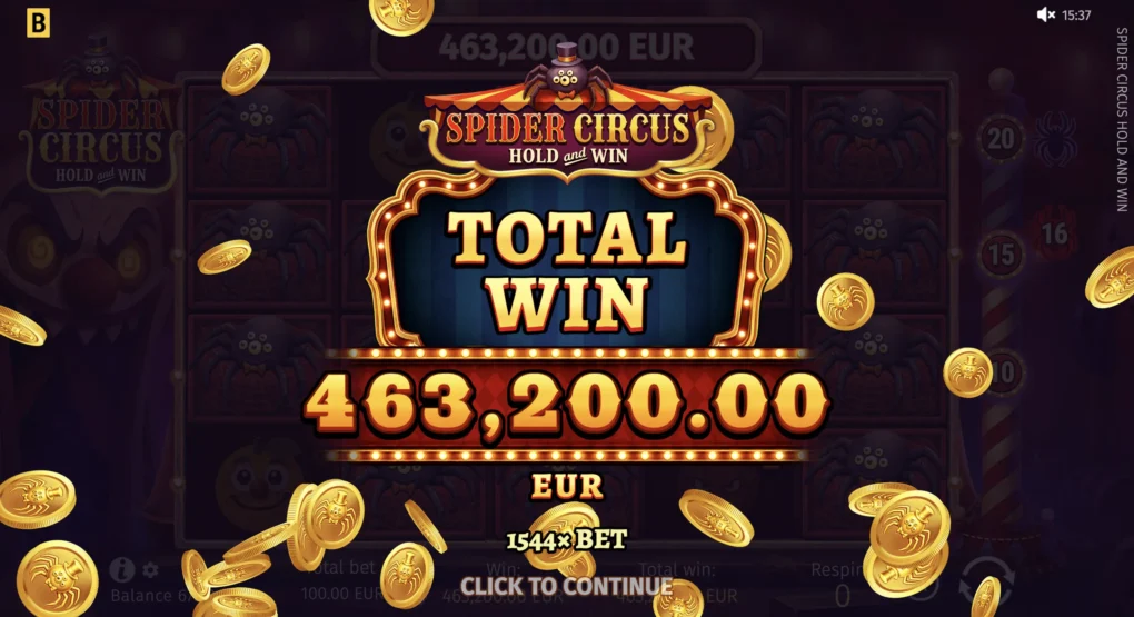 Spider Circus Hold and Win - 3