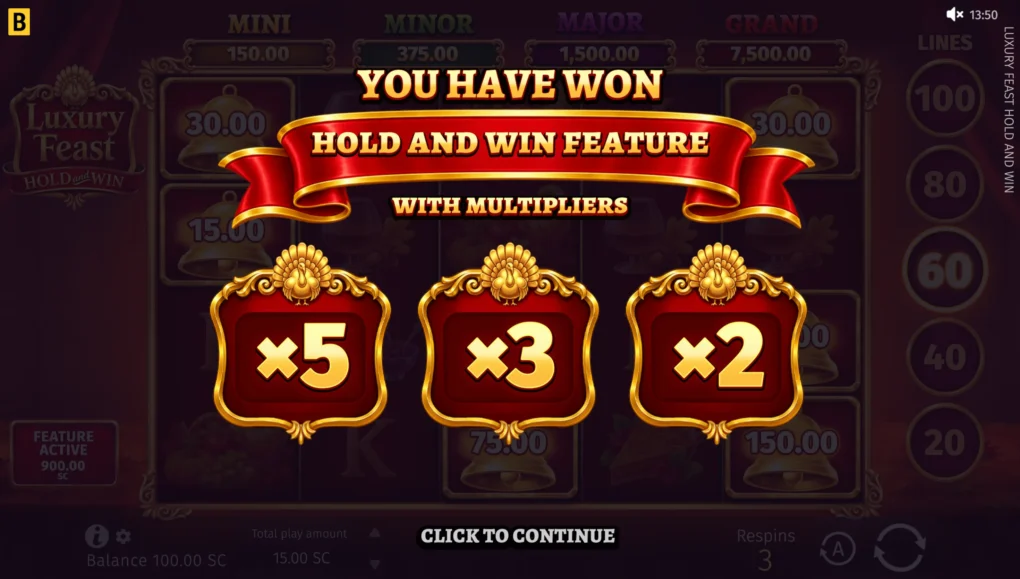 Luxury Feast <br>Hold and Win
